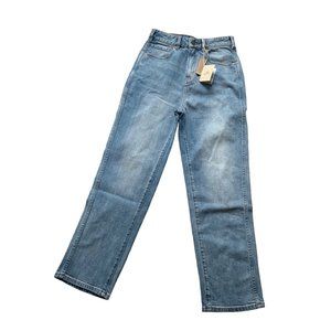 Faherty Rover Straight Leg Denim Jeans Women's High Rise Indigo Dyed Size 26